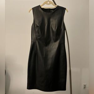 Theory faux leather dress, size 8